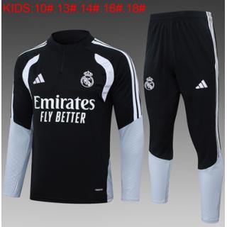 Chándal Real Madrid 2026/27 ( Black Half Zip) - NIÑOS